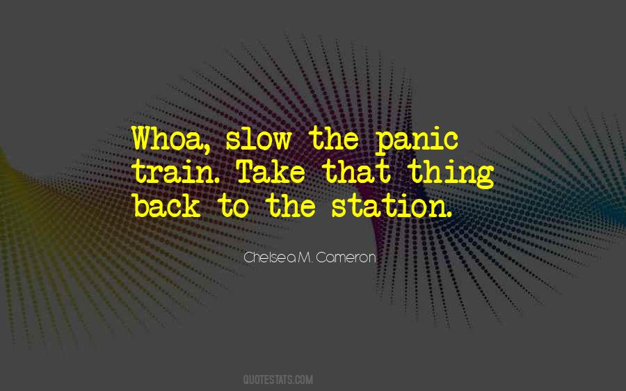 Slow Train Quotes #1862308