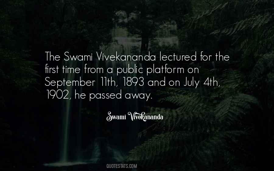 Quotes About Swami Vivekananda #1840297