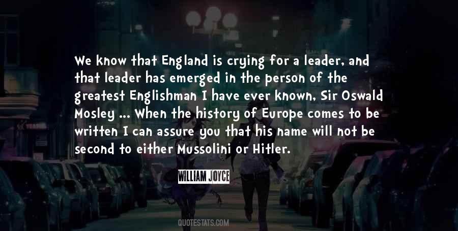 Quotes About Oswald Mosley #1501928