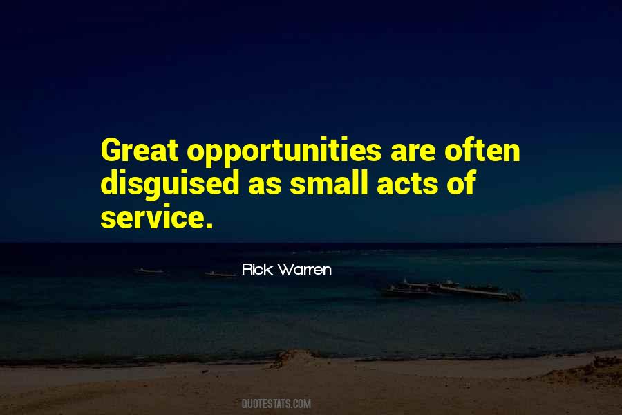 Small Acts Of Service Quotes #763153