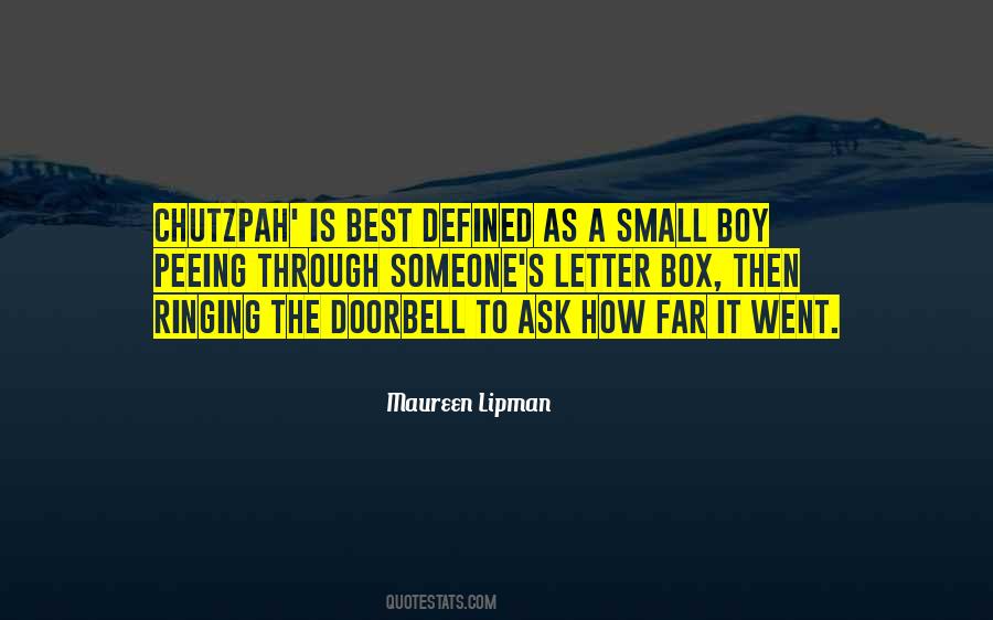 Small Boy Quotes #1034605