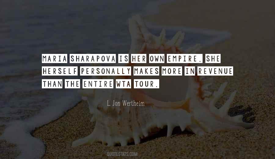 Quotes About Maria Sharapova #441591