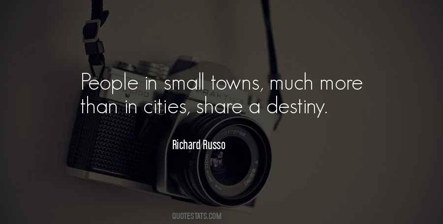 Small Cities Quotes #1249398