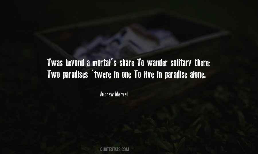 Quotes About Andrew Marvell #337177