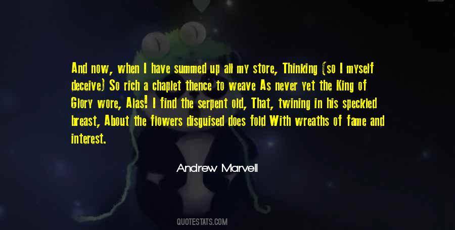 Quotes About Andrew Marvell #823916