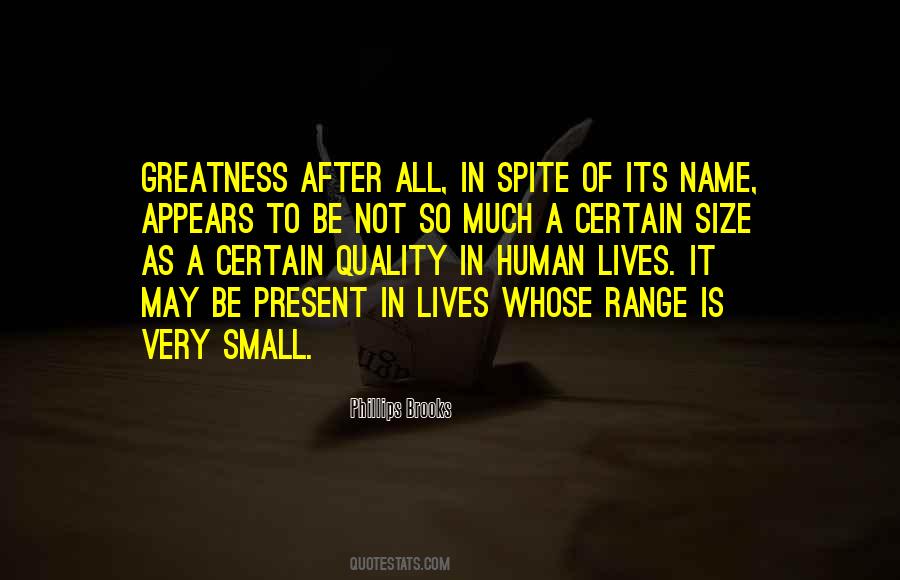 Small In Size Quotes #879556