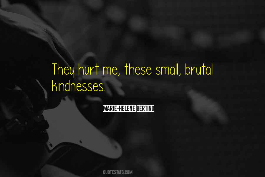 Small Things Hurt Quotes #858117