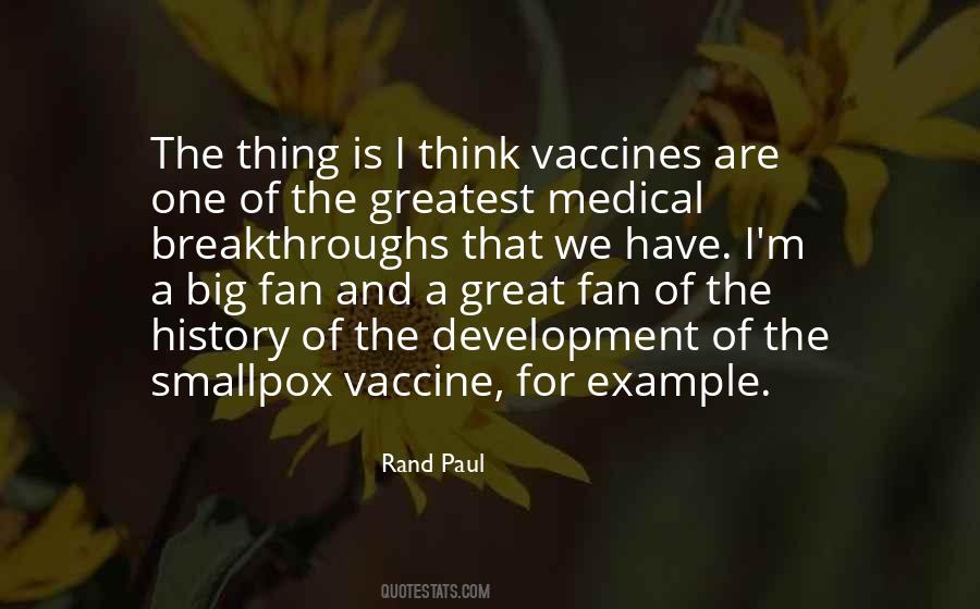 Smallpox Vaccine Quotes #364851