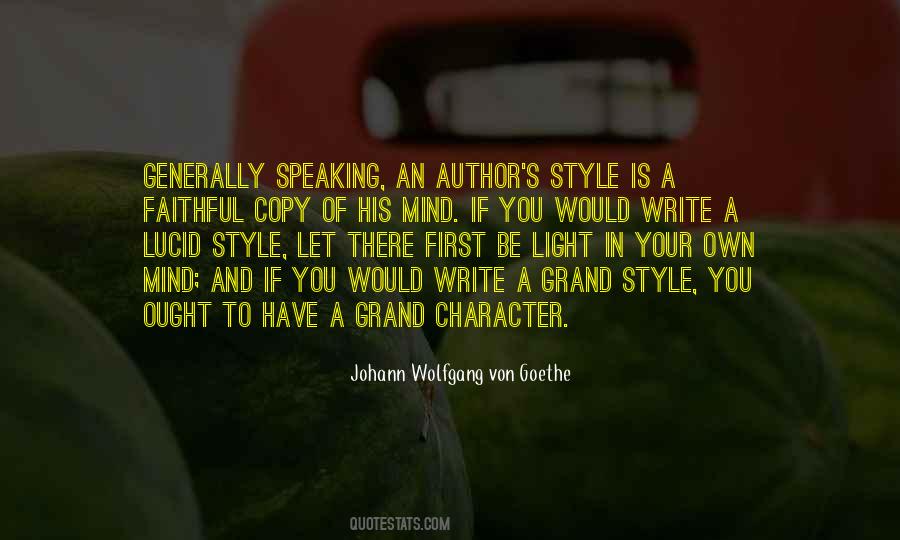 Quotes About Style In Writing #1686731