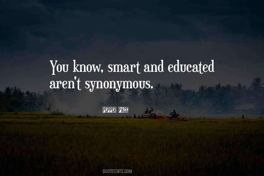 Smart Educated Quotes #1051876