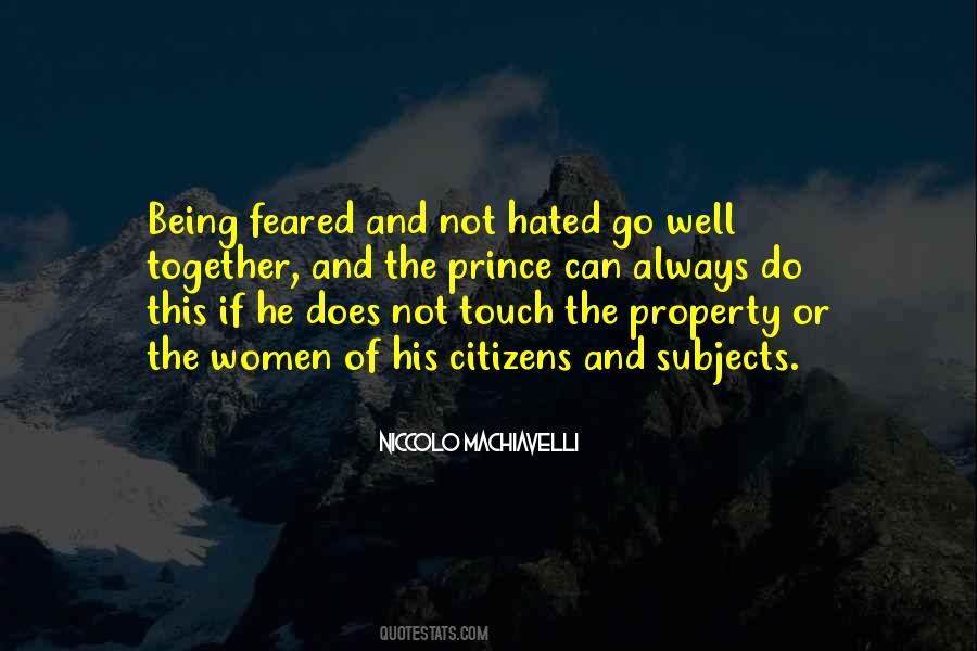 Quotes About Being Feared #1829551