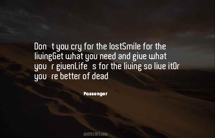 Smile Don't Cry Quotes #135819