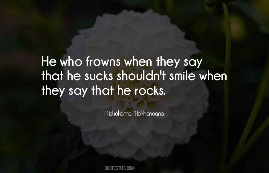 Smile Vs Frown Quotes #26345