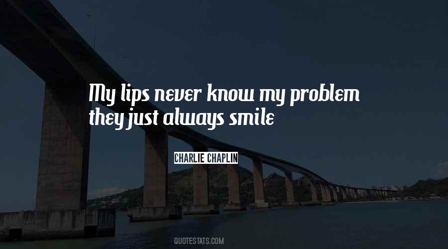 Smile You Never Know Quotes #418905