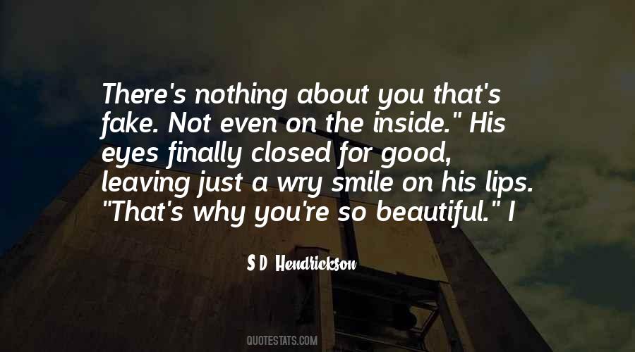 Smile You're Beautiful Quotes #77480