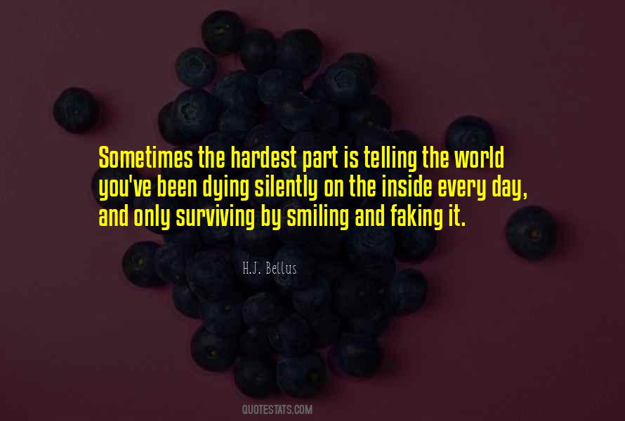 Smiling Outside But Dying Inside Quotes #1187539