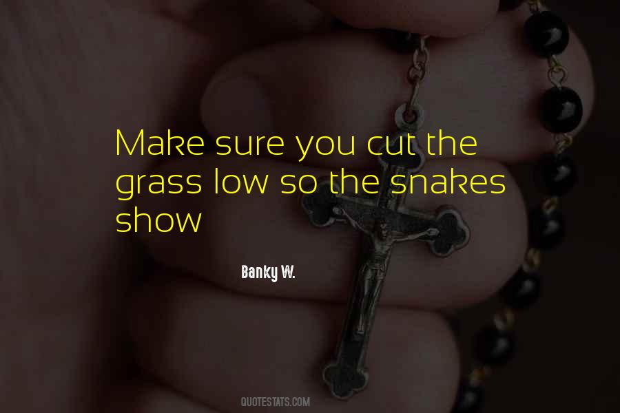 Snakes Grass Quotes #23985