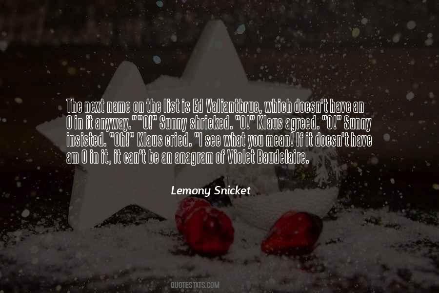 Snicket Quotes #25947