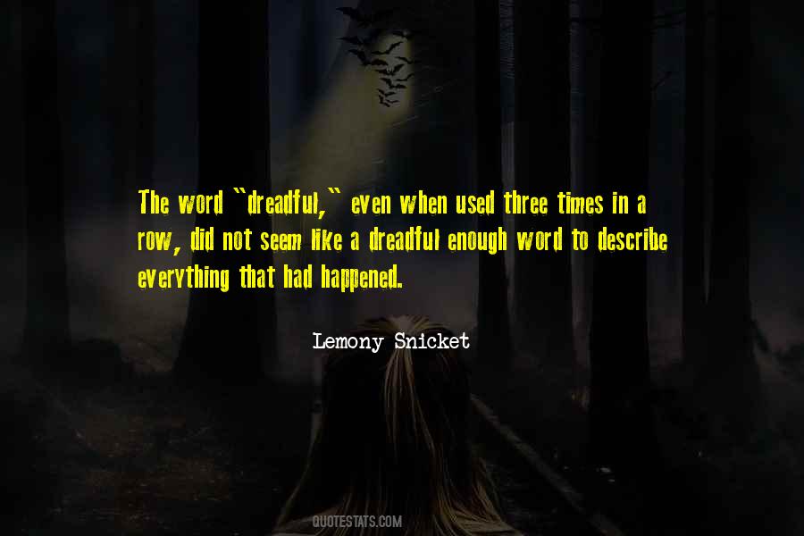 Snicket Quotes #47712