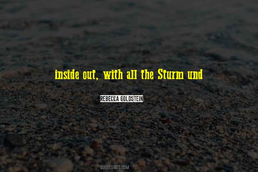 Quotes About Sturm #1542875
