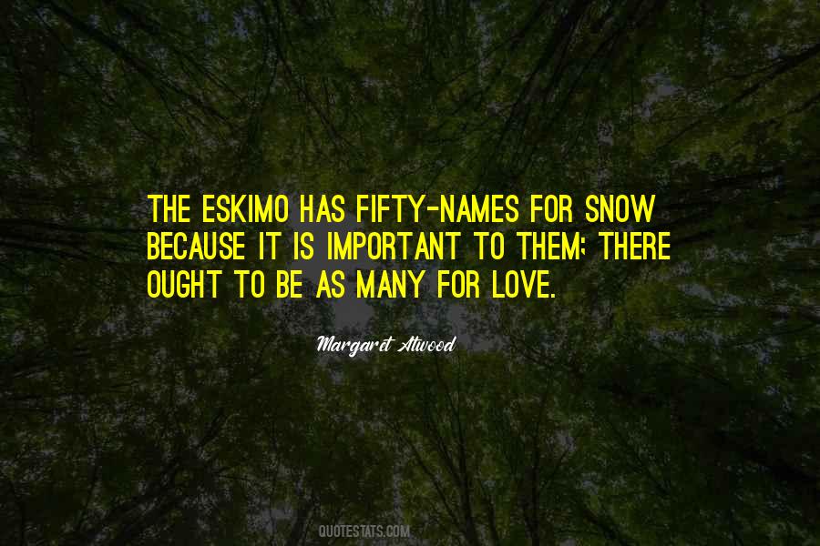 Snow Love Quotes #231570