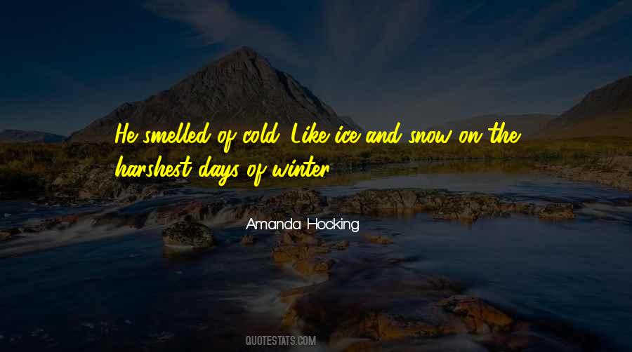 So Cold Winter Quotes #177765