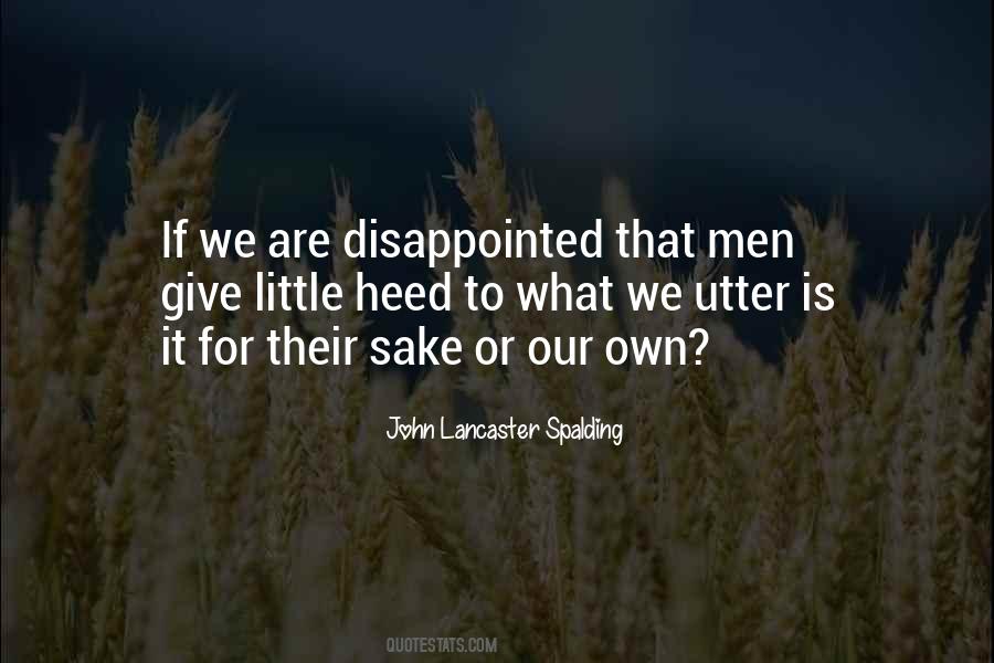 So Disappointed In You Quotes #22130