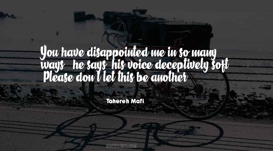 So Disappointed In You Quotes #99042