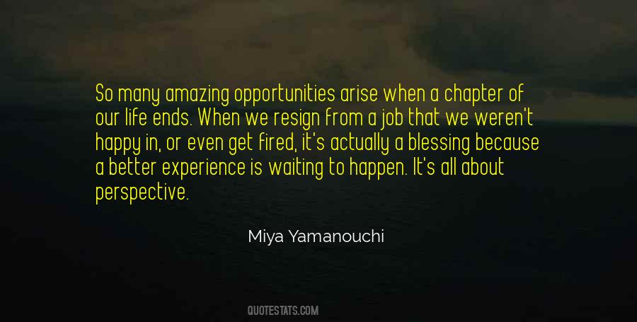 So Many Opportunities Quotes #764793