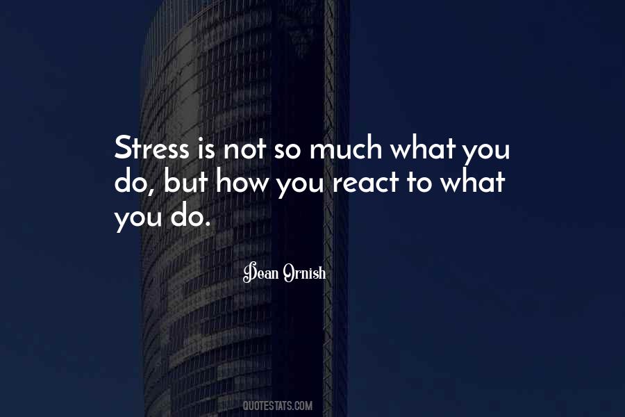 So Much Stress Quotes #386409