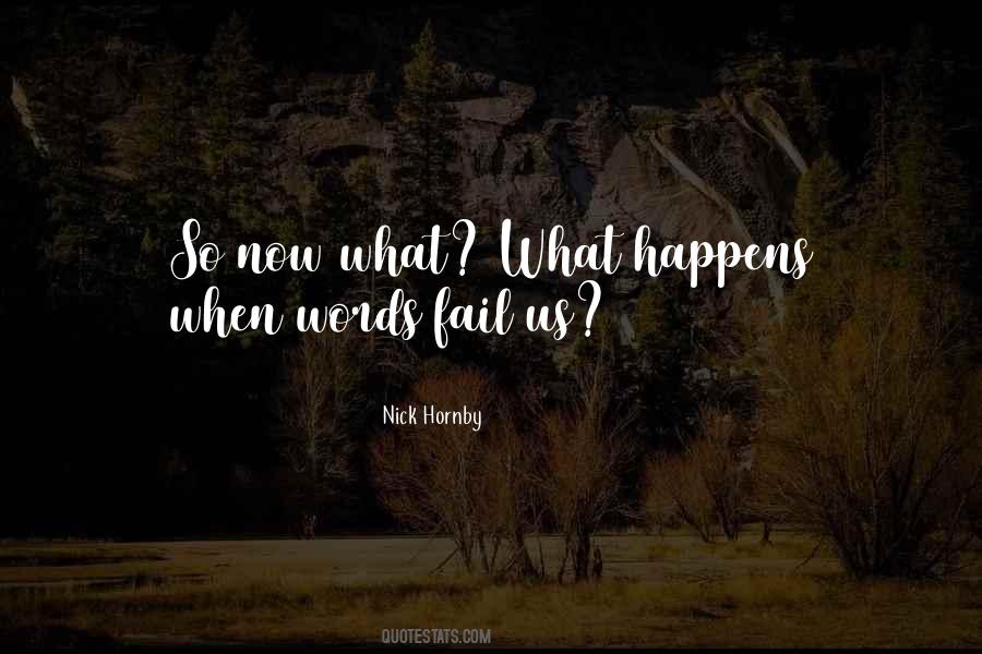 So Now What Quotes #1606293