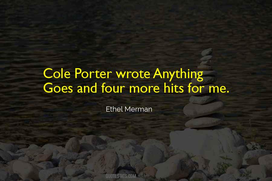 Quotes About Cole Porter #1703189