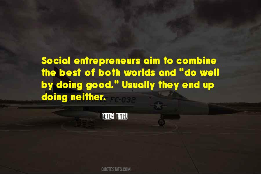 Social Entrepreneurs Quotes #24394