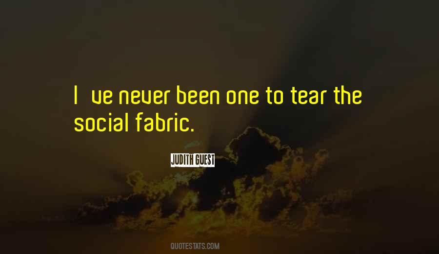 Social Fabric Quotes #1181407