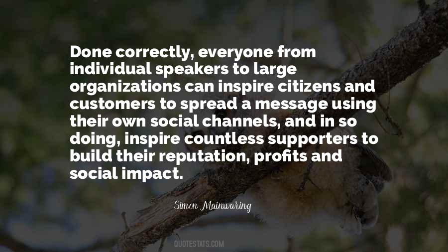 Social Impact Quotes #787851