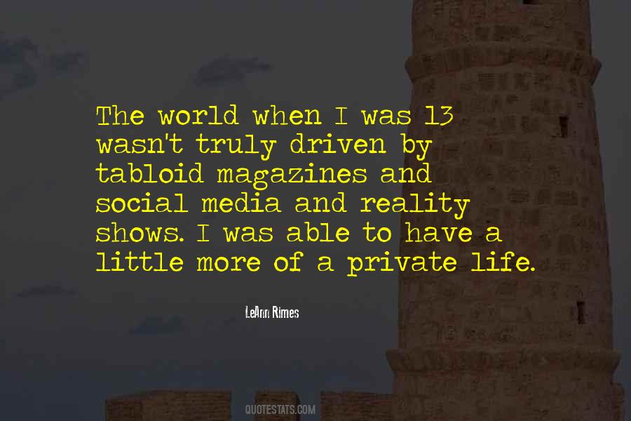 Social Media Life Quotes #732612