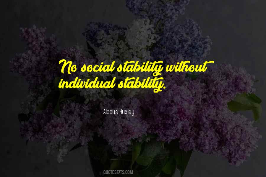 Social Stability Quotes #1523123