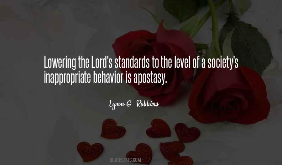 Society Standards Quotes #277739
