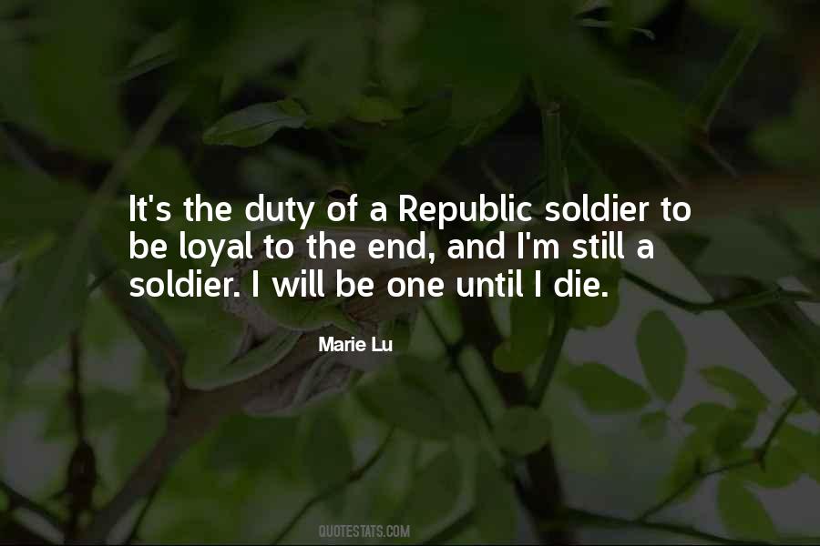 Soldier Die Quotes #532465