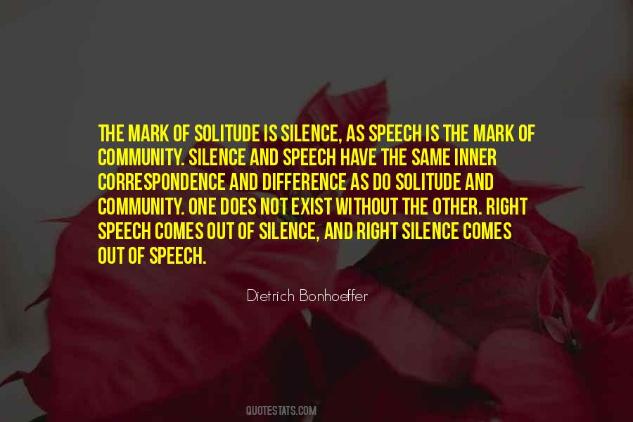 Solitude And Silence Quotes #1235212