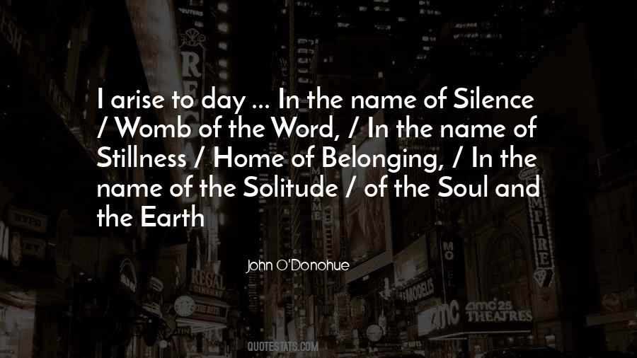 Solitude And Silence Quotes #1374995