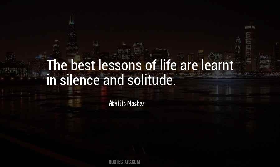 Solitude And Silence Quotes #1570211