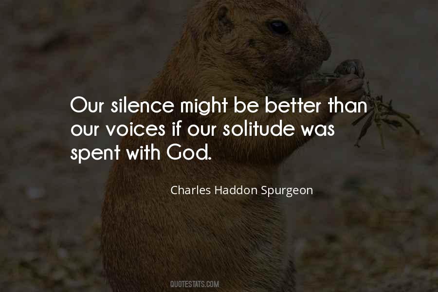 Solitude God Quotes #1181378