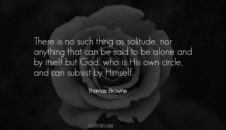 Solitude God Quotes #1396758