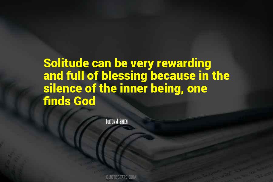 Solitude God Quotes #283265