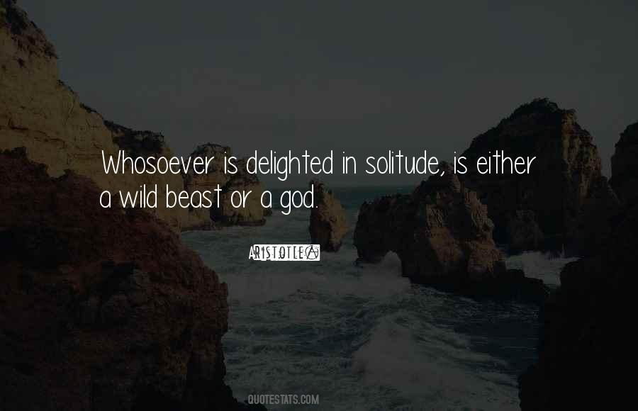 Solitude God Quotes #510640