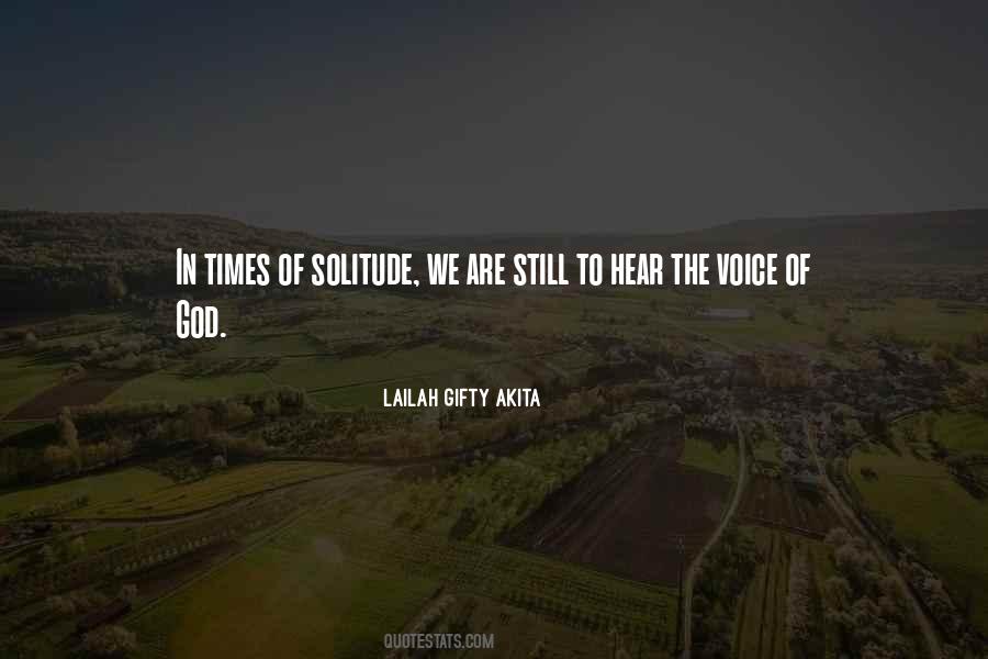 Solitude God Quotes #862082