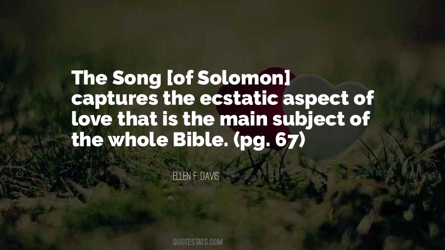 Solomon Love Quotes #1309736