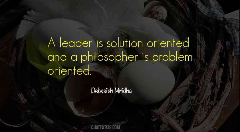 Solution Oriented Quotes #1320074
