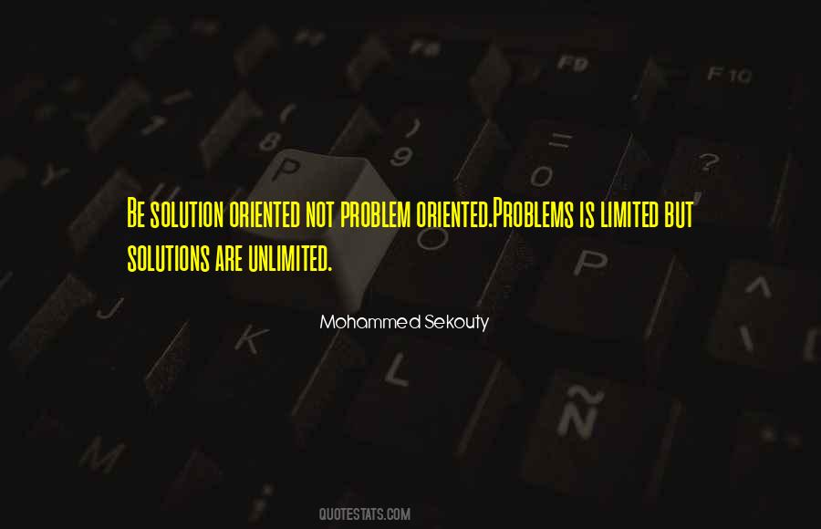 Solution Oriented Quotes #45818